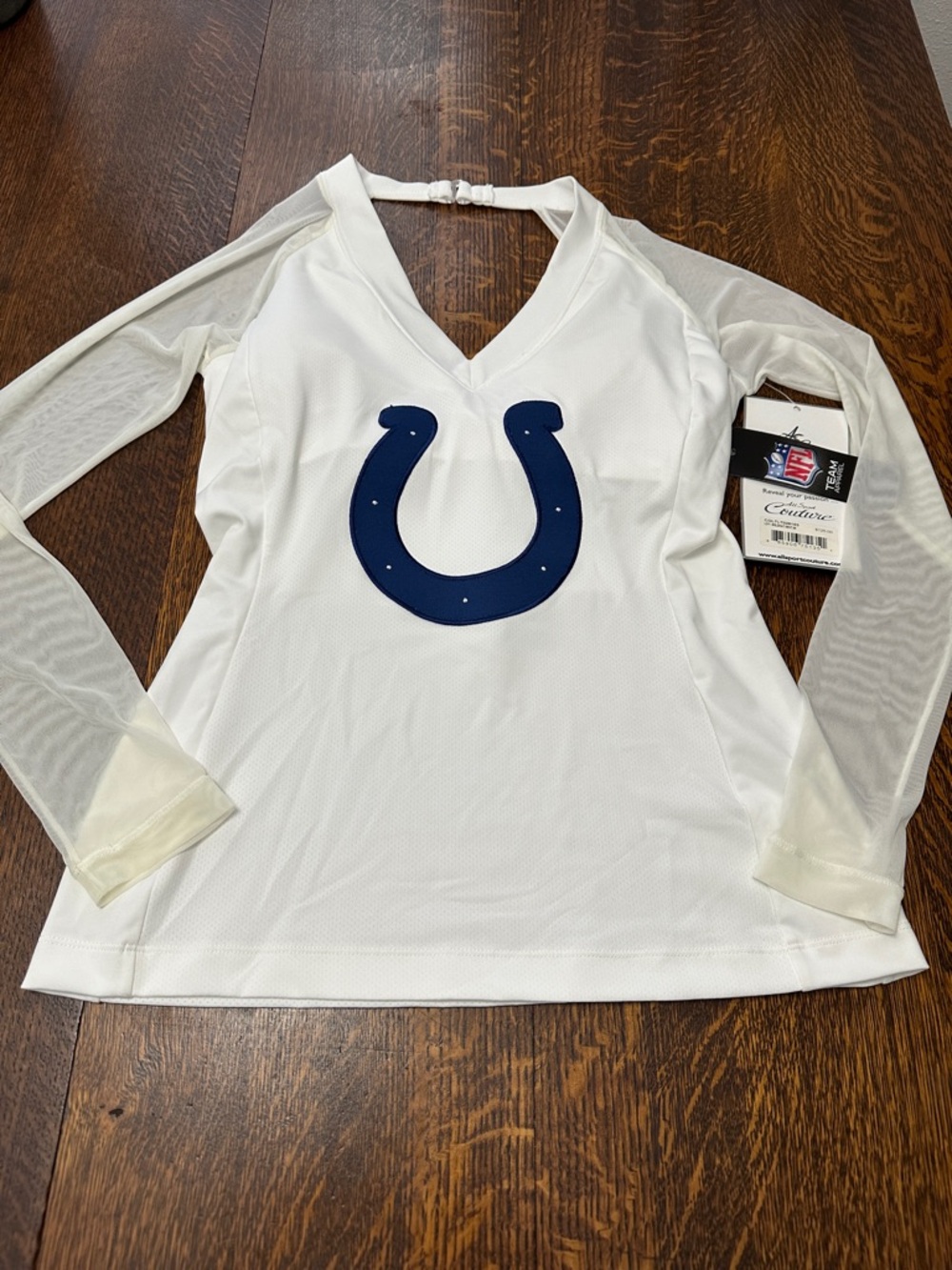 NWT NFL Colts All Sport Couture Long Sleeve Top